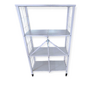 Metal Rack White - Kingdom Books and Stationery Ltd