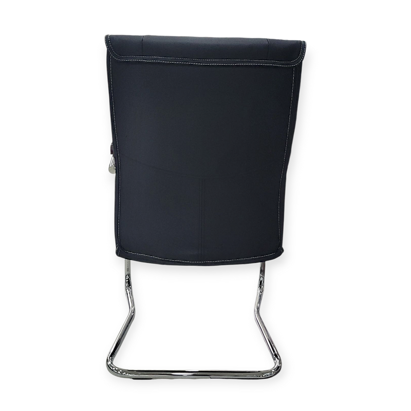 Visitors Chair with Plastic Handle Leather