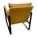 Visitors Chair Leather With Cushion - Kingdom Books and Stationery Ltd