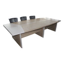 Meeting Table new Teak with khaki grey - Kingdom Books and Stationery Ltd