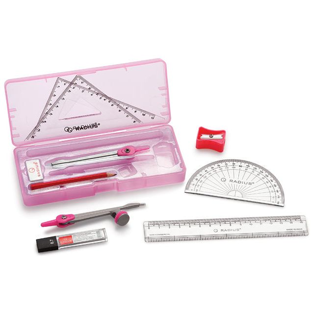 Math Set - Radius I-Box Mathematical Instrument Box | Kingdom Books and ...
