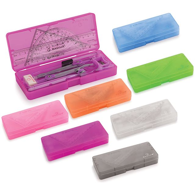Math Set - Radius I-Box Mathematical Instrument Box | Kingdom Books and ...