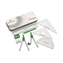 Math Set - Radius Primus Mathematical Instrument Box Silver - Kingdom Books and Stationery Ltd