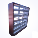 Book Shelf Metal with Sided Wood - Kingdom Books and Stationery Ltd