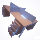 Workstation 4 Seater With Drawers - Kingdom Books and Stationery Ltd