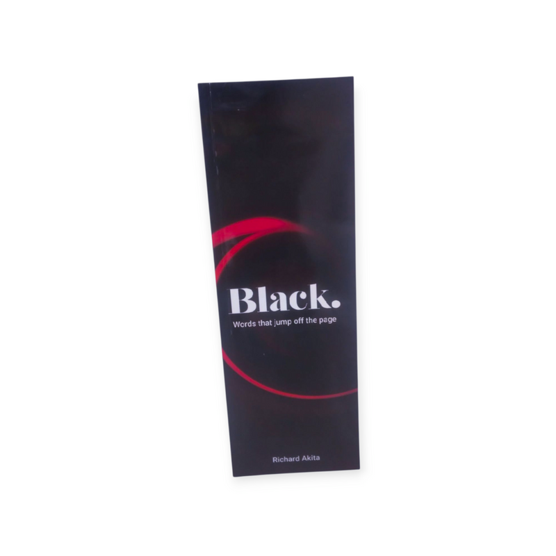 Black. Words that jump off the page. - Kingdom Books and Stationery Ltd