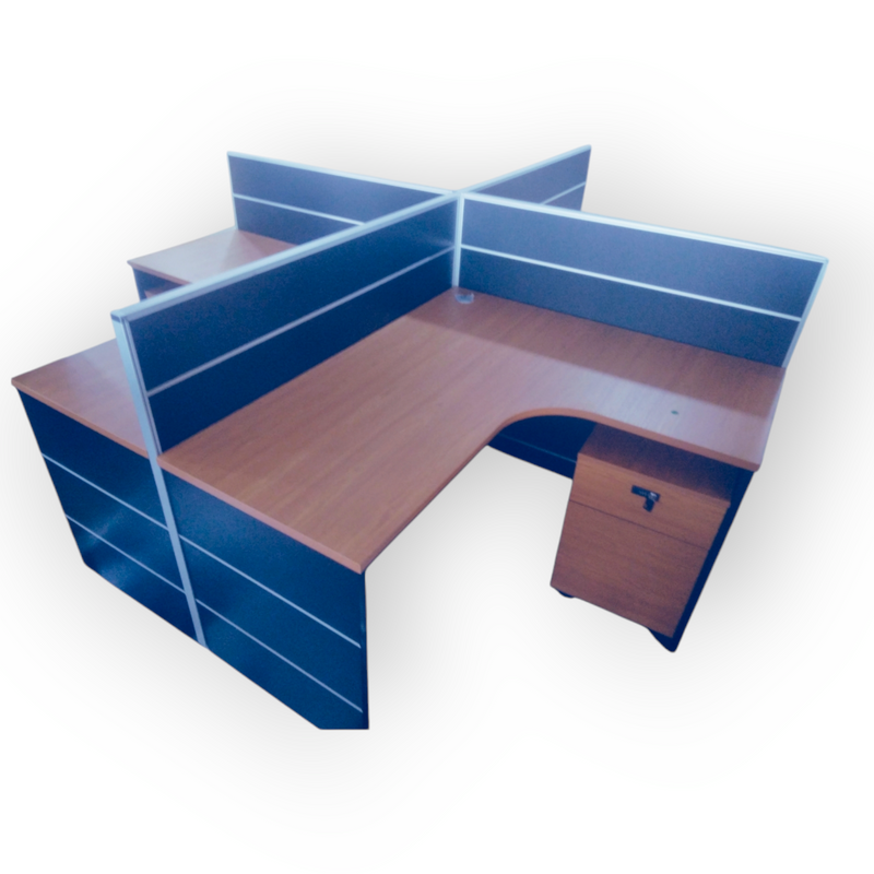 Workstation 4 Seater - Kingdom Books and Stationery Ltd