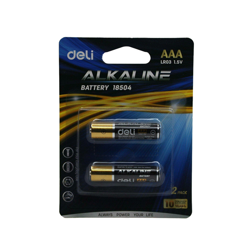 Deli Alkaline Battery AAA - Kingdom Books and Stationery Ltd