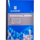 Academy Personal Memo - Kingdom Books and Stationery Ltd