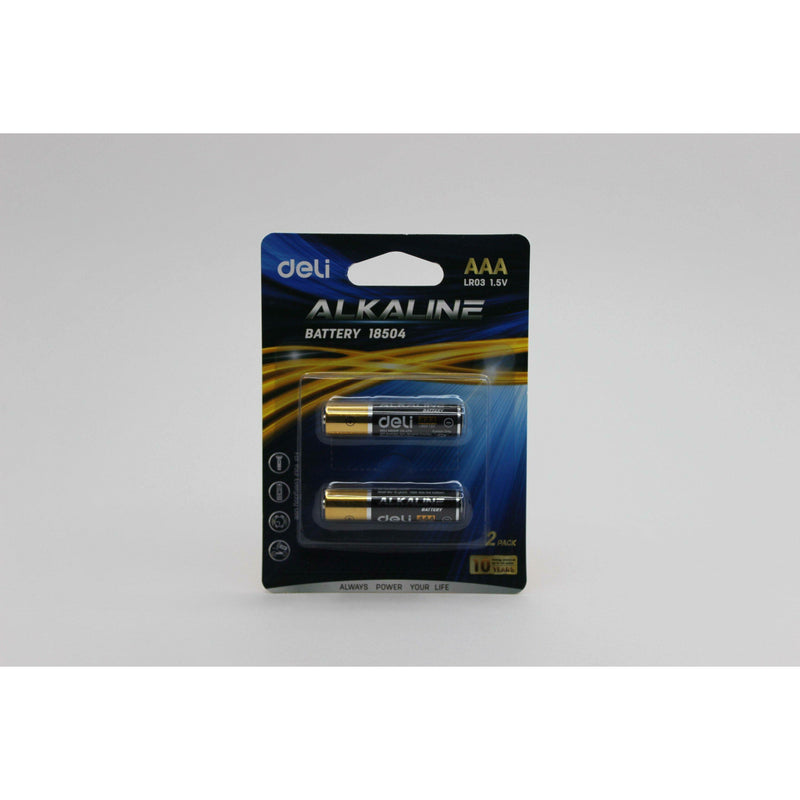 Deli Alkaline Battery AAA - Kingdom Books and Stationery Ltd