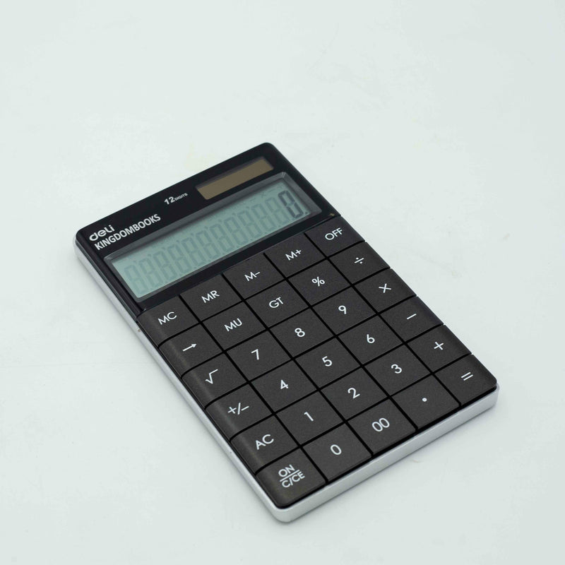 Calculator Deli Touch-12 Digits - Kingdom Books and Stationery Ltd