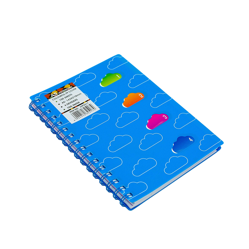 Note Book A5 Colourful - Kingdom Books and Stationery Ltd