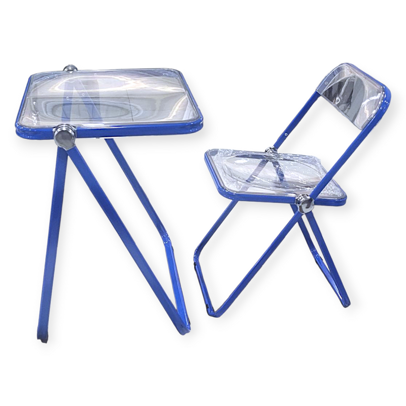 Foldable Table with Plastic Chair