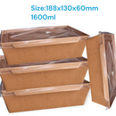 Disposable Meal Box, Kraft - Kingdom Books and Stationery Ltd