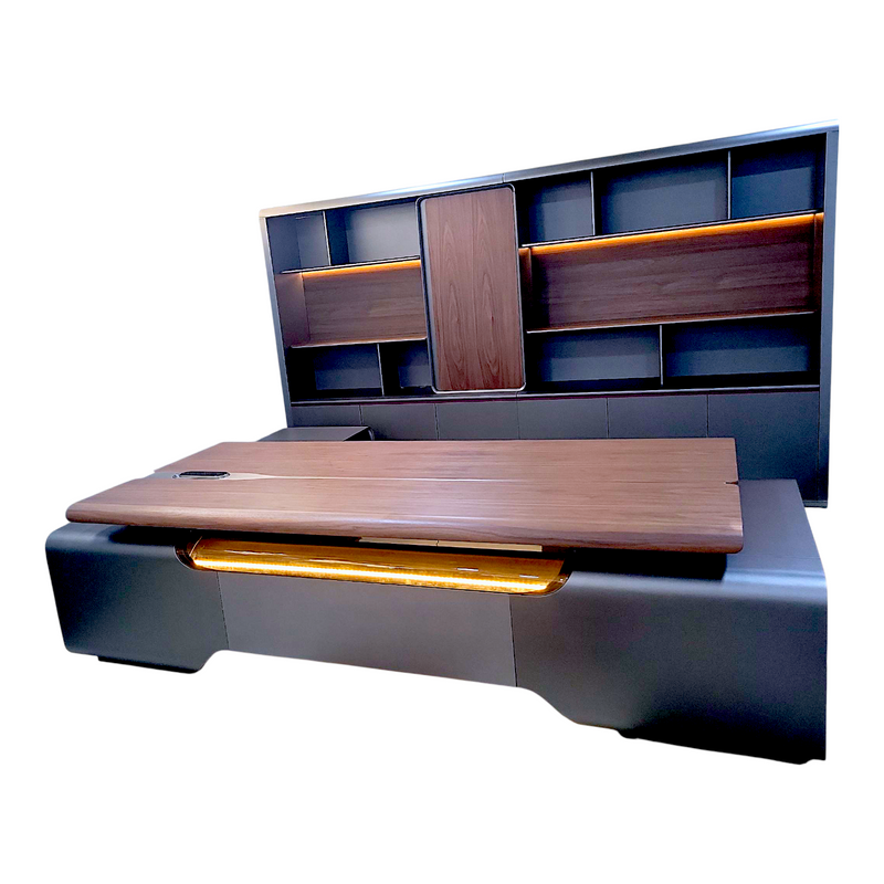 Executive Desk + Wall Unit - Kingdom Books and Stationery Ltd