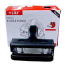 Metal 4 Hole Punch Lily - Kingdom Books and Stationery Ltd