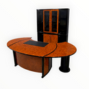 Executive Desk with Wall Unit - Kingdom Books and Stationery Ltd