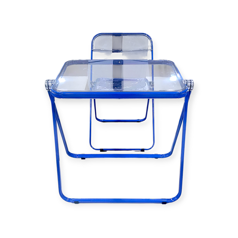 Foldable Table with Plastic Chair
