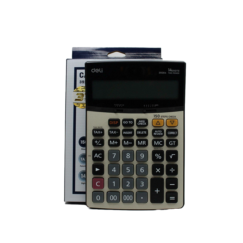 Calculator Deli 14 Digits - Kingdom Books and Stationery Ltd