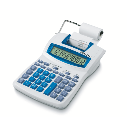 Printing Calculator Ibico 1214X Semi-Professional 12-digit - Kingdom Books and Stationery Ltd