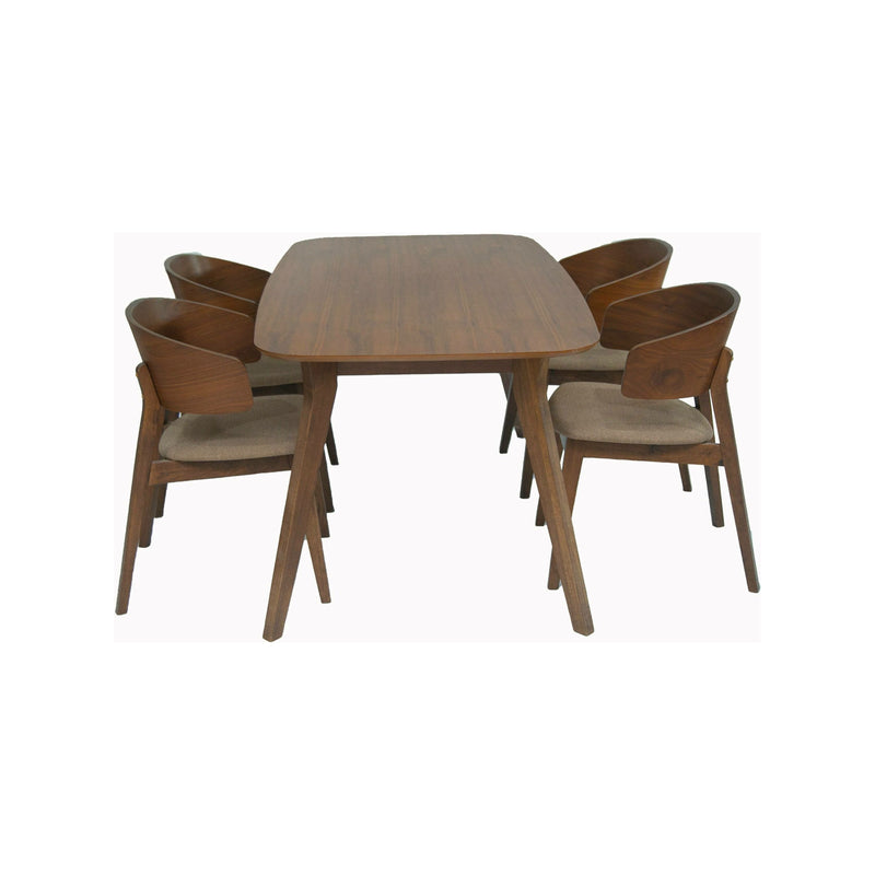 Dining Table + 4 Chairs (Wooden) - Kingdom Books and Stationery Ltd
